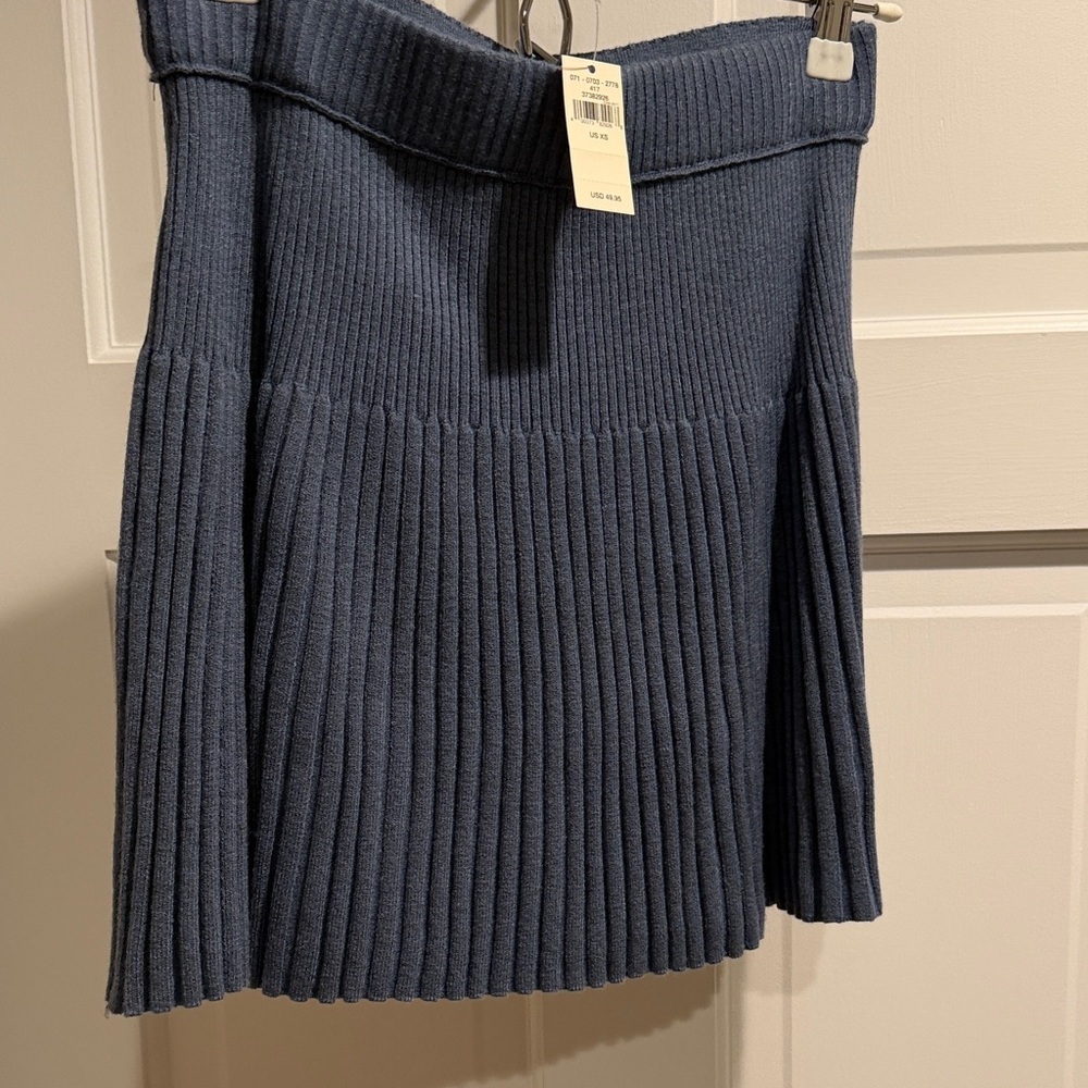 Aerie NWT! Ribbed pleated Knit skirt and top set ! Gorgeous ! - Picture 2 of 4